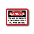 Ergomat 50in x 32in RECTANGLE SIGNS - Danger Permit Required Confined Space Do Not Enter DSV-SIGN 1600 #2265 -UEN
